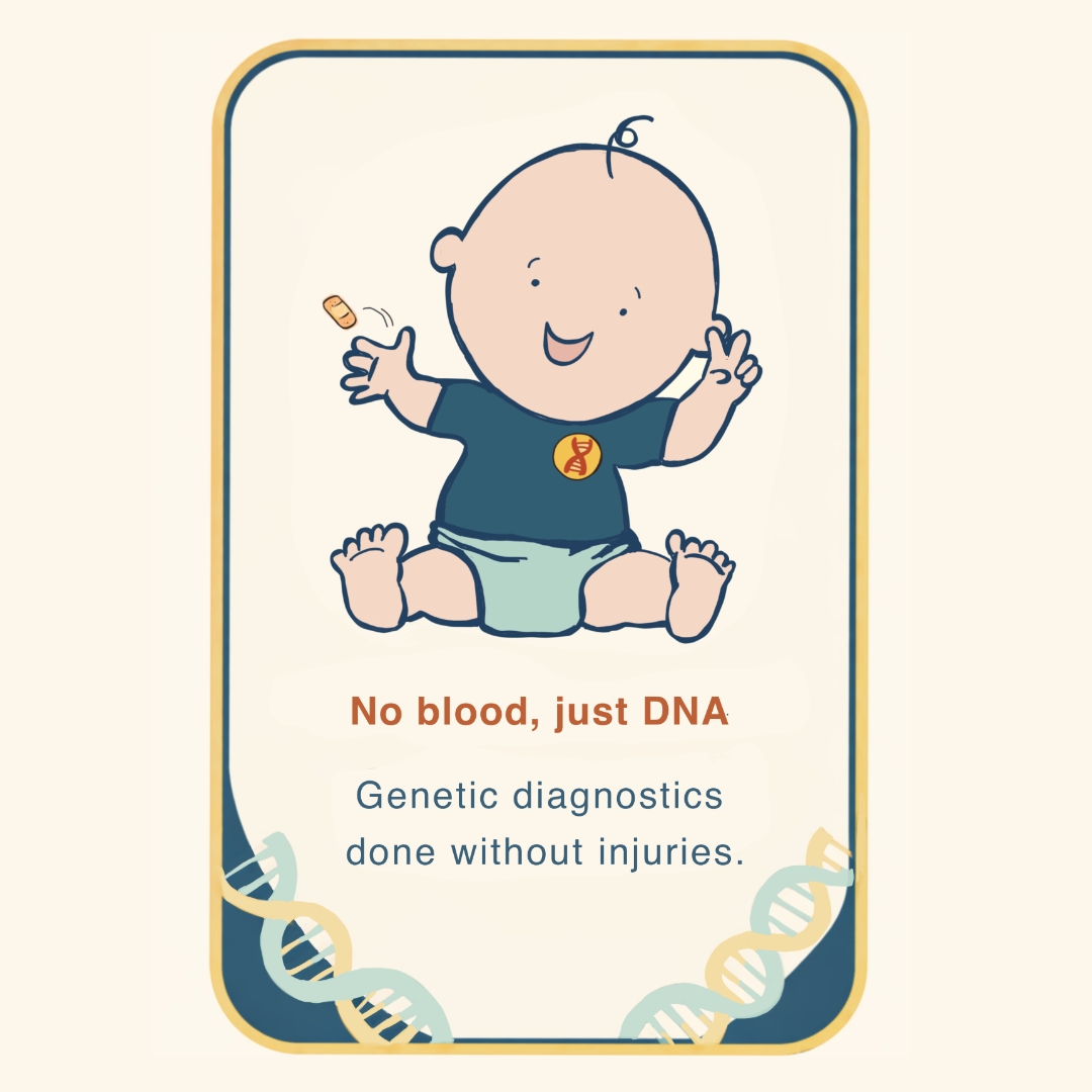 no blood just dna illustration