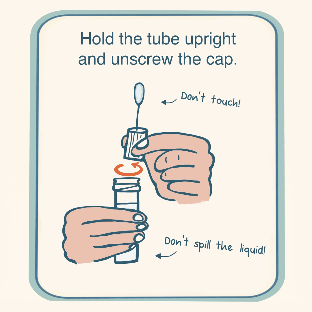 oragene cheek swab instruction 6